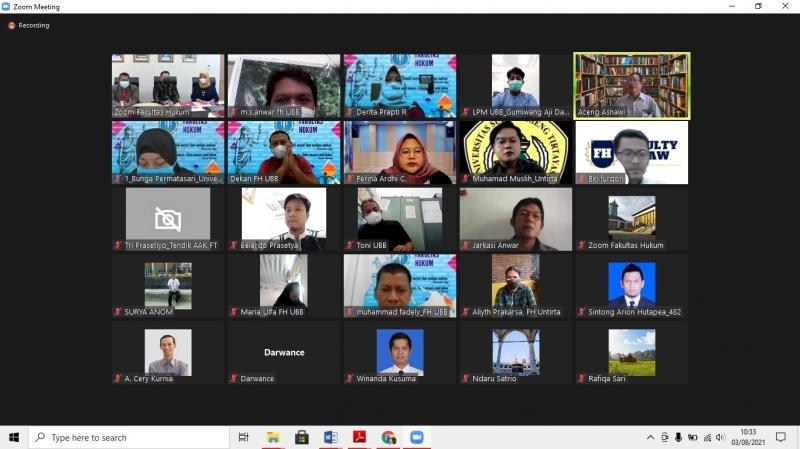 FH UBB dan FH Universitas Sultan Ageng Tirtayasa Tandatangani Perjanjian Kerjasama